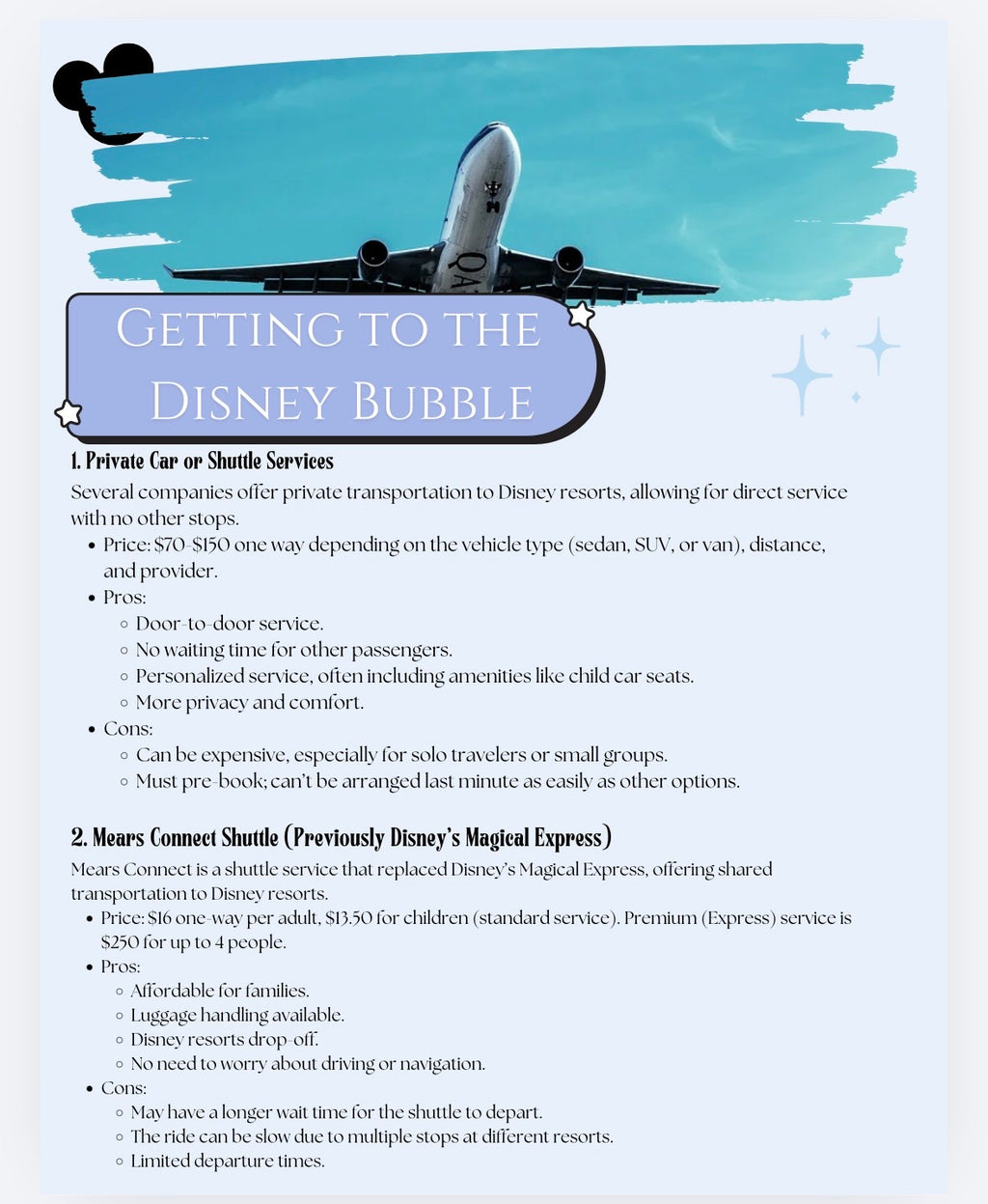 Disney World Vacation Planning Guide