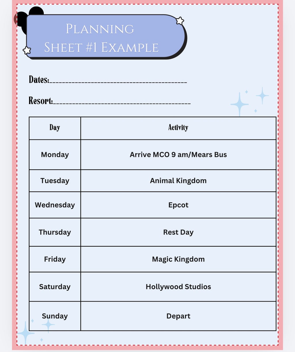 Free Disney World Vacation Planning Guide