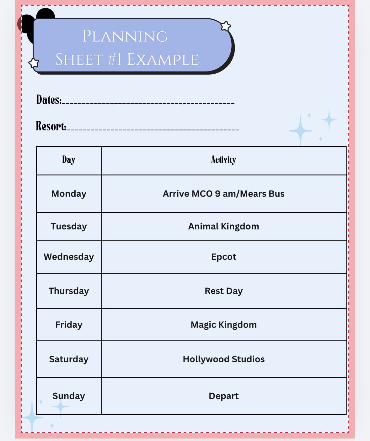 Free Disney World Vacation Planning Guide