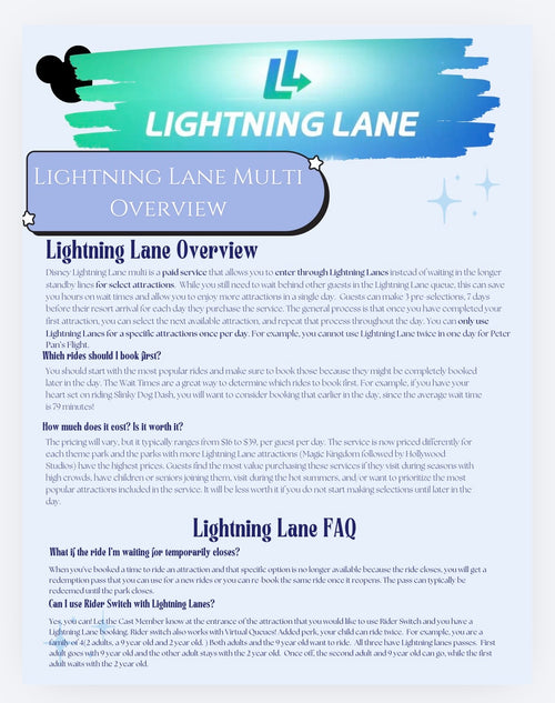 Disney World Lightning Lane Guide